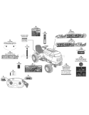 Page F Diagram and Parts List for 2008 Yard Man Lawn Tractor